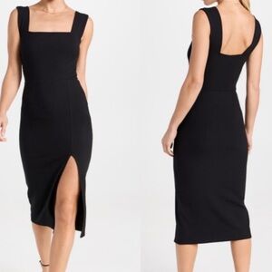 Ribbed Knit Midi Dress